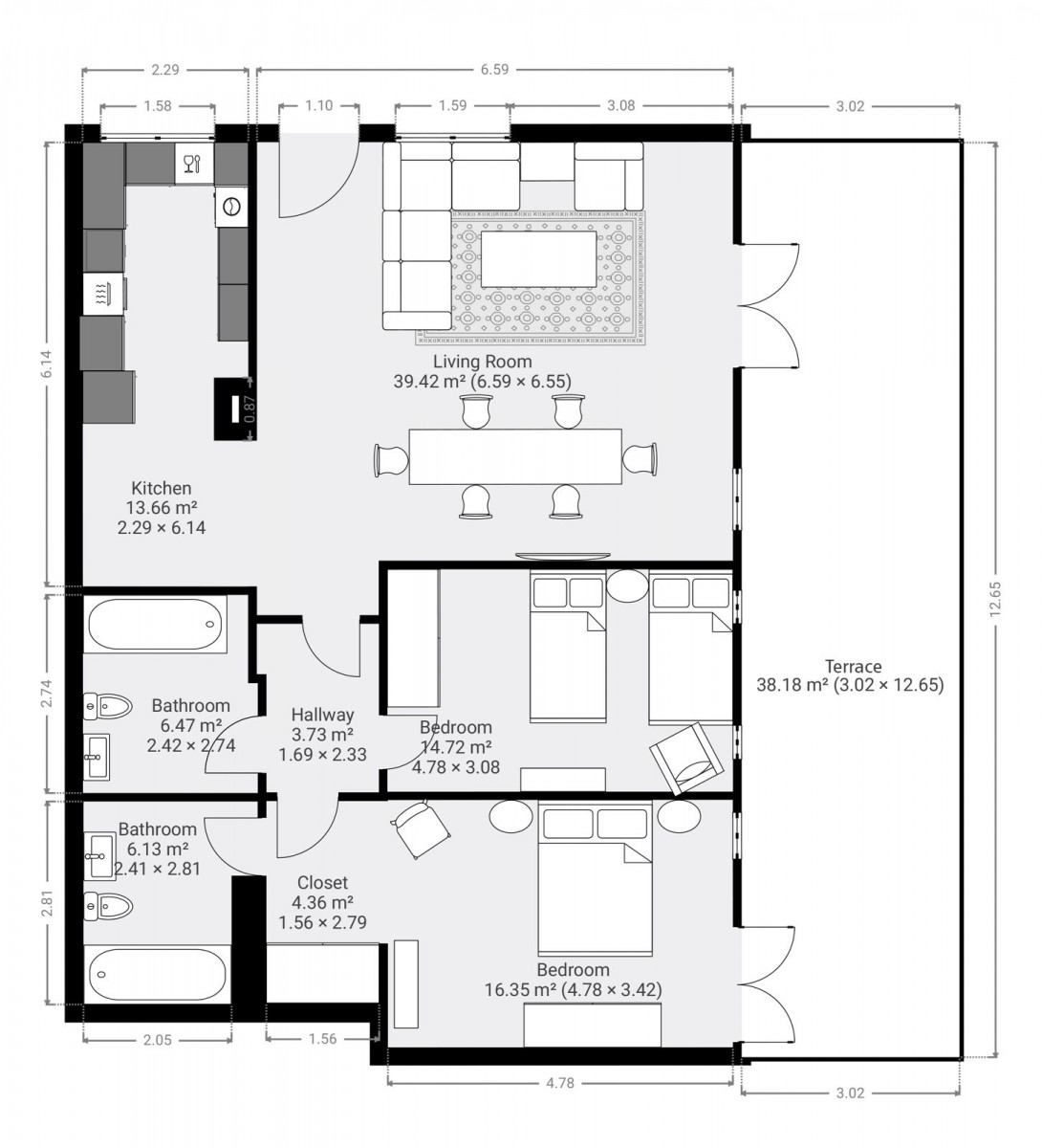 Ground Floor Apartment For Rent  in  Kouklia - Aphrodite Hills